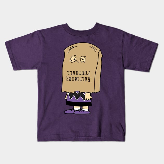 Baltimore Bag Of Shame Kids T-Shirt by unsportsmanlikeconductco